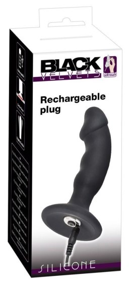 Plug/vibr-5934430000 BV Rechargeable Plug-Wibrator Black Velvets