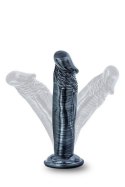 Jet ebony 6inch dildo ebony metallic Blush