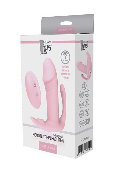 Plug/vibr-DREAM TOYS REMOTE TRI-PLEASURER Dream Toys