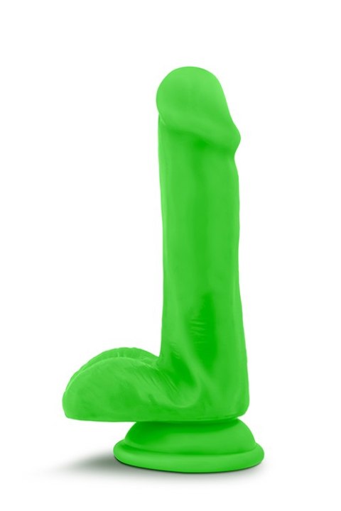 NEO ELITE 6INCH COCK W. BALLS NEON GREEN Blush