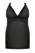 Samara black chemise XL+ ( czarna halka ) Anais