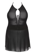 Stefi black chemise L+ ( czarna halka ) Anais