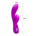 Wibrator sterowany aplikacją 12trybów usb 19cm sex Pretty Love