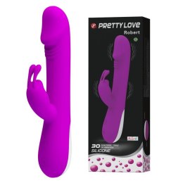 Wibrator z masażerem łechtaczki 30 trybów 21cm sex Pretty Love