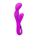 Wibrator z masażerem łechtaczki gspot 19cm 10 tryb Pretty Love