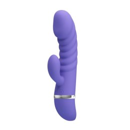 Sex wibrator ze stymulatorem łechtaczki 7tryb 18cm Pretty Love