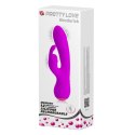 Wibrator z masażerem łechtaczki 17cm usb 12trybów Pretty Love