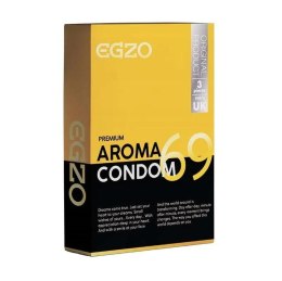 Klasyczne zapachowe prezerwatywy egzo aroma 3szt Egzo