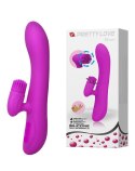 Wibrator króliczek z masażerem 20cm usb 7 trybów Pretty Love