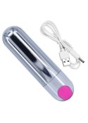 Mini wibrator mały sex masażer 7cm 10 trybów usb B - Series Magic