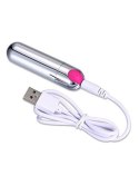 Mini wibrator mały sex masażer 7cm 10 trybów usb B - Series Magic