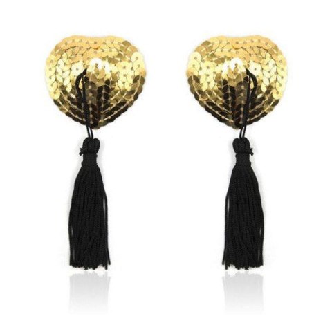 Heart shine nipples tassels (oro)