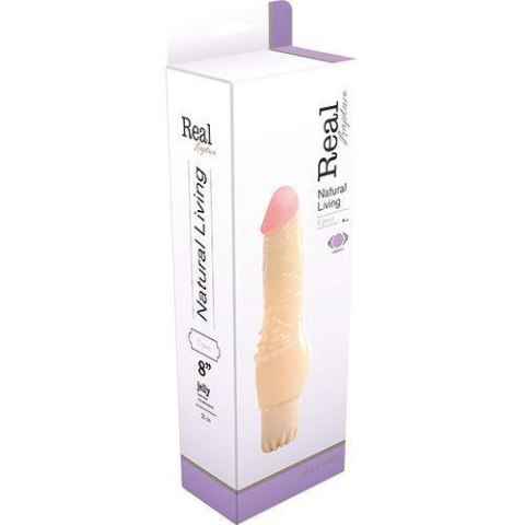 Wibrator-REALISTIC VIBRATOR REAL RAPTURE UPSET JELLY FLESH 8""""""""""""""""