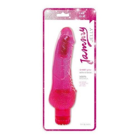 Wibrator-VIBRATOR JAMMY JELLY SHARP GLITTER PINK