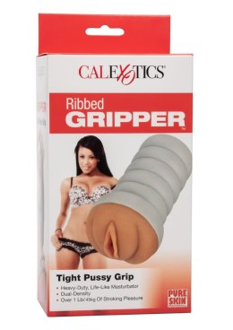 Ribbed Gripper Tight Pussy Brown skin tone