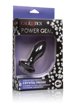 Vibrating Petite Crystal Probe Black