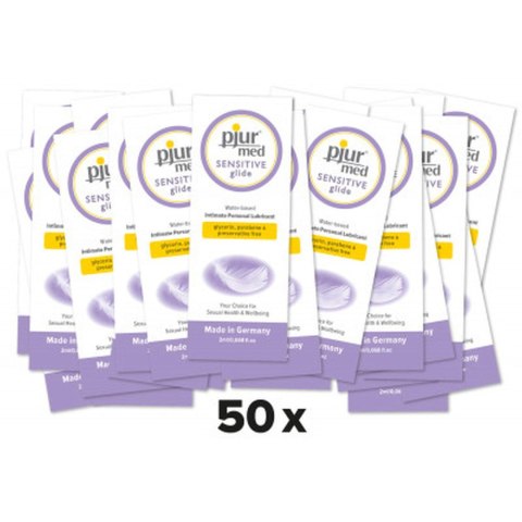 Żel-pjur 2 ml-MED Sensitive glide - 50 sztuk Pjur