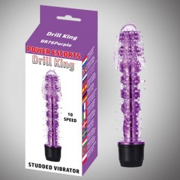 Drill king purple 16,8 cm x 3,8 cm vibrating 10 speed Power Escorts