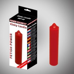 Kinky candle red low temperature candle 20 cm Power Escorts