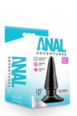 ANAL ADVENTURES EASY PLUG BLACK Blush