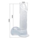 Dildo na przyssawce realistyczny jędrny penis 19cm BAILE