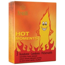 Prezerwatywy rozgrzewające amor hot moments 3szt Amor