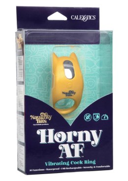 Horny AF Vibrating Cock Ring Yellow