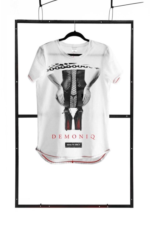 T-shirt men white XL fashion Demoniq