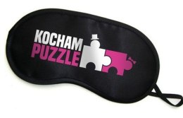 Opaska na oczy z napisem kocham puzzle na prezent Grammi