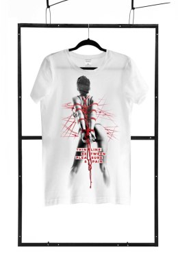 T-shirt men white L regular Demoniq