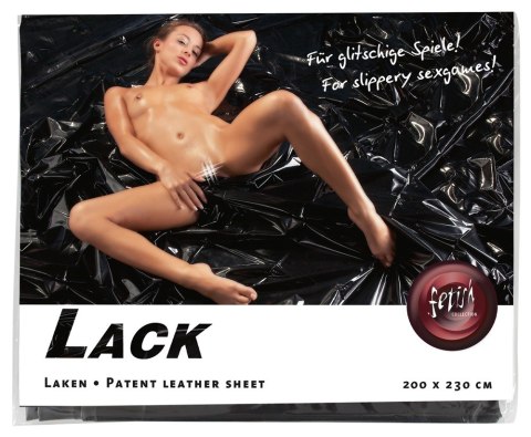 Vinyl Bed Sheet black 200x230 Fetish Collection