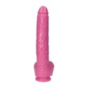 Wielki różowy penis ogromne dildo z jądrami 30 cm Toyz4lovers