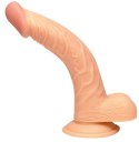 Cieliste dildo wyżyłowany penis z przyssawką 19 cm NMC