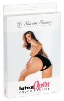 Crotchless latex panties S Sharon Sloane