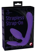 Potrójne dildo strap-on penetracja każdej dziurki Strapless Strap-On