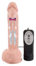 Dildo realistyczne posuw przyssawka 8trybów 21cm Medical Silicone