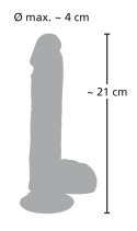 Dildo realistyczne posuw przyssawka 8trybów 21cm Medical Silicone