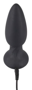 Wibrujący korek analny silikonowa zatyczka 14 cm Black Velvets