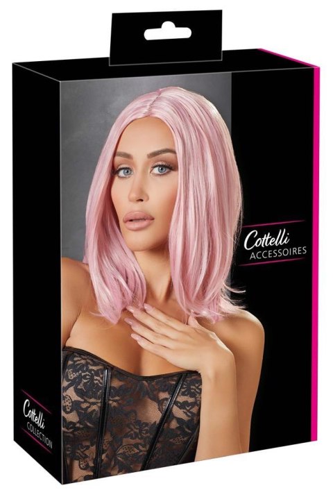 Wig, bob, pink Cottelli ACCESSOIRES