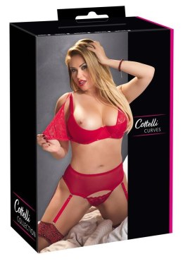 Bra Set red 95D/2XL Cottelli CURVES