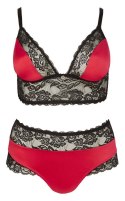 Bra Set black/red 2XL Cottelli CURVES