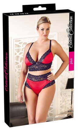 Bra Set black/red 3XL Cottelli CURVES