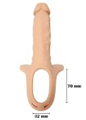 Proteza strap-on pusta przedłużająca penisa 24cm B - Series Magic