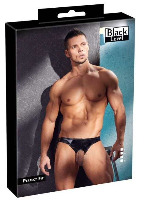 Vinyl Men's Briefs Showmast. L Black Level