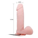 Dildo z przyssawką penis na pilota 20cm BAILE