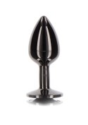 Butt Plug With Diamond Jewel M Black