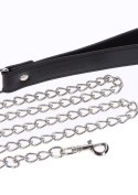 Elegant Collar and Chain Leash Black