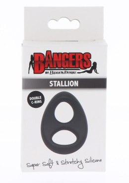 Soft Silicone Stallion C-Ring Black