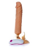 Dildo z przyssawką pilotem penis realistyczny 24cm B - Series EasyLove