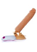 Dildo z przyssawką pilotem penis realistyczny 24cm B - Series EasyLove